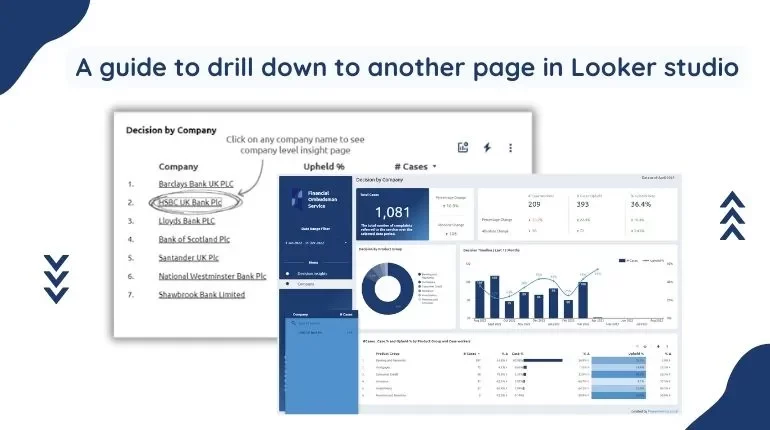 A guide to drill down to another page in looker studio